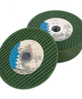 Front view of 5 Pack Resin Cutting Discs For Angle Grinder 100mm Diameter 1.2mm Thick 16mm Bore Metal Cutting Wheels Set For Steel