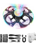 UFO Hand Controlled Drone For Kids, Safe RC Toy With 7 LED Lighting Modes, 360 Degree Flips, Ceiling Light Projection, Auto Hover