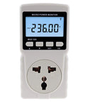 Plug In Watt Meter Spot Energy Suckers And Cut Your Electric Tab Fast With This Badass Home Energy Monitor measuring volts with digital display.