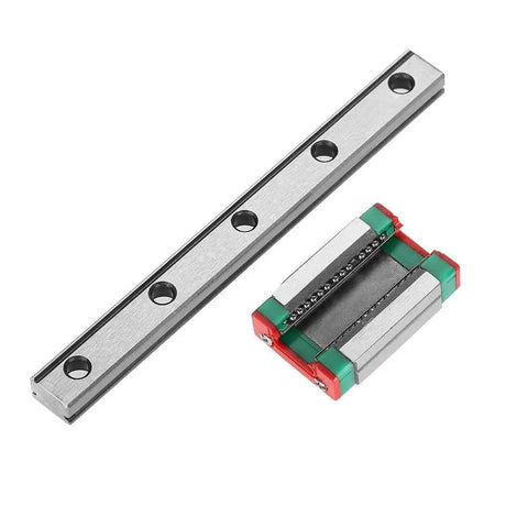 9mm Linear Rail Kit With Mini Bearing Steel Rail And Slide Block 95mm Length, ideal for CNC and 3D printing applications.