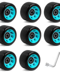 8 Pack 58mm by 39mm Indoor Quad Roller Skate Wheels for Speed Artistic Jam Rink and Rhythm Skates Arena-Ready PU Wear-Resistant Smooth Fast Glide