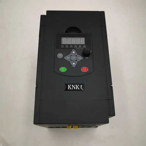380V VFD Frequency Converter 0.75KW To 7.5KW Vector Drive 3 Phase Speed Controller Heavy Duty Inverter front view on white background