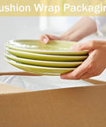 Heavy Duty 12 Inch By 70 Foot Foam Wrap Rolls For Moving And Shipping Cushioning Pack Like A Pro with dishes being packed