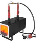 Beefy Portable Propane Forge With Double Burner 2300F Max Heat Large Square Capacity for blacksmithing and metalworking