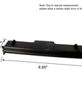 Cabin Air Filter Access Door Replacement for Ram 1500 2500 3500 4500 5500 black plastic OE style fit with dimensions shown