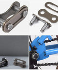 Heavy Duty Steel Chain Link Connectors 20 Pack with heat-treated couplers and application on single speed bike.