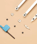 Heavy Duty Tungsten Carbide Woodturning Lathe Cutting Tool Insert Set Featuring Killer Bevel Geometry And Slick Clearance Angles For Lightning Fast Wood Finishing Tasks, with inserts and tools.