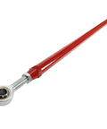 Adjustable Lift Panhard Bar for 4WD Dodge Ram 1994 to 2002, 4.5 to 8 Inch, red steel track rod with heim joint