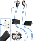 Fuel Level Sensor Fits Santa Fe 2006 2007 2008 2009 Fuel Sending Unit Replacement Compatible With 94460-0W000 Easy Install