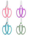 Pro Grade Garden Pruning Scissors With Comfort Grip Handle Set Razor Sharp SK5 Stainless Steel Floral Scissors Pack of 4 Mixed Colors