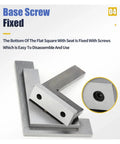 Digital Caliper, Micrometer 90 Degree Flat Edge Square Ruler Measuring Tool showing base screw fixed with easy disassembly.