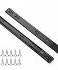 Heavy Duty Soft Close Drawer Slides Slide Like You Mean It Full Extension Cabinet Runners Matte Black with screws included