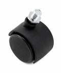 RuiJOTWAT 4Pcs Caster Wheels for Oil-Filled Radiators Swivel Casters with Brakes Replacement Wheels for Electric Heaters and Furniture Black close-up view