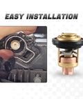 Yamaha 2-Stroke Outboard Thermostat For 3HP To 250HP Motors Replacement 6E5-12411 installation detail and standalone view