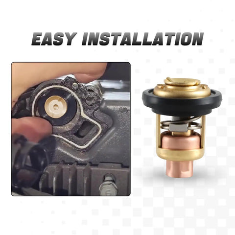 Yamaha 2-Stroke Outboard Thermostat For 3HP To 250HP Motors Replacement 6E5-12411 installation detail and standalone view
