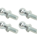 Rugged 13mm Ball Studs Gas Lift Strut Hardware Kit With 5 By 16 Inch 18 Thread Includes 4 Washers And Nylock Nuts For Car Hoods Trunks Doors Tool Boxes RVs Marine Cabinets And Trucks