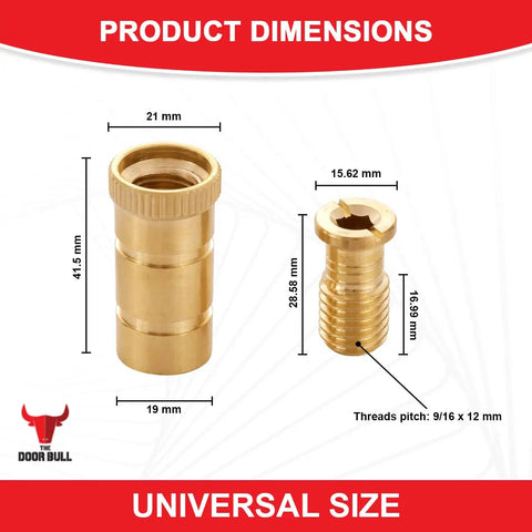 Beefy Heavy Duty Brass Pool Cover Anchors For Concrete And Paver Decks Universal Size Fits Three Quarter Inch Hole dimensions