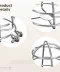 Close-up details of Heavy Duty Iron Fire Sprinkler Head Covers 4 Pack Dome Cage Protectors showcasing iron construction and fittings.