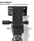 Heavy Duty Trailer Hitch Lock 5/8 Inch Pin, 4 Inch Extra Long Receiver Pin For Class III And IV Hitches, Perfect For Truckin Trailers Boats Bike Racks Tow Ropes And Accessories, Easy Locking Pin For Safe Secure Haulin shown installed on hitch receiver