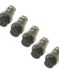 Five Pack Six Pin Ham CB Radio Microphone Cable Plug Set For Magnum DeltaForce RCI Transceivers Durable Mic Cable Extensions