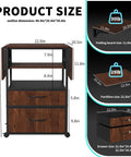 Dimensions of Mobile Heat Press Table With Pull Out Tray And Drawers, Heavy Duty 4 Tier Foldable Cart On Wheels.