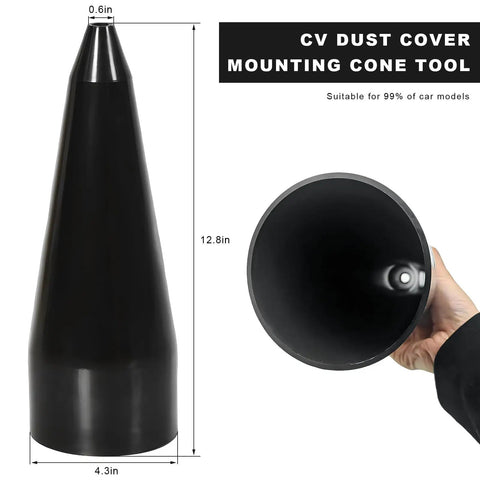 CV Boot Installation Tool Expander Cone For Easy Universal Fit, Smooth Plastic Construction, 110mm Bottom Diameter, Reusable Boot Fitting Accessory For Cars And SUVs, Quick, Reliable Auto Maintenance Gear