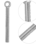 M5 x 40mm ring eye bolt, 304 stainless steel, showing threaded shaft and eye for secure connections, ideal for lifting.