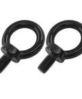 Two Pack M10 Lifting Eye Bolts Stainless Steel 304 Heavy Duty Shoulder Eye Bolts Black Finish For Machinery Lifting Rust Resistant Burr Free Surface Safe Handling And Easy Rigging For Lifts And Hoists