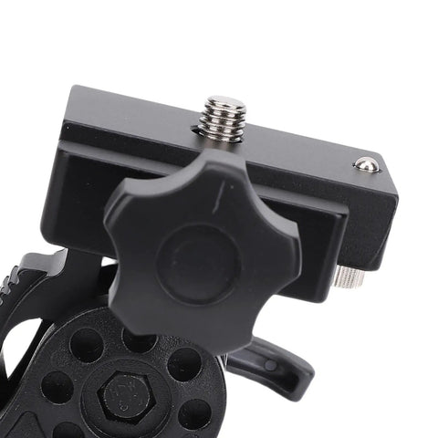 Close-up of knob and thread on Latitude Adjustable Telescope Base Mount Made From Aluminum Alloy For Precise Angle Control, Pro Grade Portable Field Stand