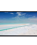 10.1 Inch Capacitive Touch Screen Display With 10 Point Multi Touch Full Lamination Tech showing a vibrant coastal scene.
