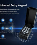 Universal Wireless and Wired Keypad for Gate Opener TC188 Keyless Entry Panel waterproof keypad with open lid showing keypad.