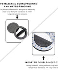 2 Pack 6.5 Inch Car Speaker Foam Seals Slick Self Adhesive Damping Rings High Rebound Soundproof Baffles for dampening and soundproofing.