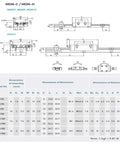 Technical diagram of MGN9H 150mm Linear Rail Guide Kit with dimensions for DIY 3D printer and CNC machines.
