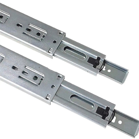 Heavy Duty Full Extension Drawer Slides Side Mount 12 to 40 Inch Adjustable Glides With Detachable Quick Release Latches