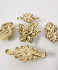 Light Luxury Dope Brass Forged Special Shaped Drawer Knob For Cabinets And Wardrobes Golden Copper Handle Single Hole Pull Durable