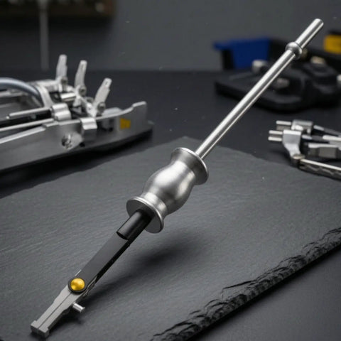 Rock Solid Heavy Duty Internal Bearing Puller Double Head Extractor Kit For Mechanics Removing Stubborn Internal Components Without Damaging Machinery Essential Garage Tool That Is The Real Deal For Your Shop Or Home DIY Project, steel puller head