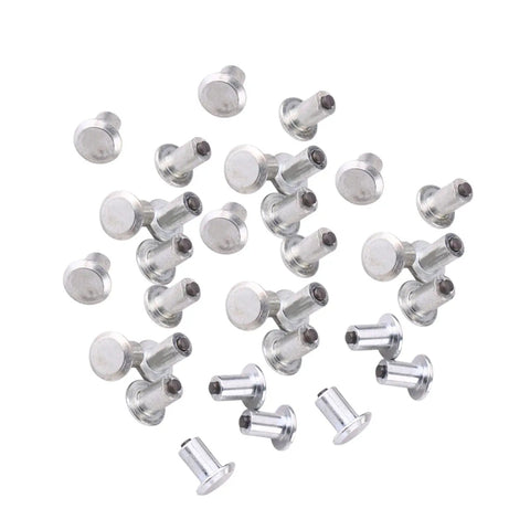 100 Piece 9 Mm Tire Stud Screws And Tough Tungsten Steel Snow Tire Spikes on a white background for winter traction.