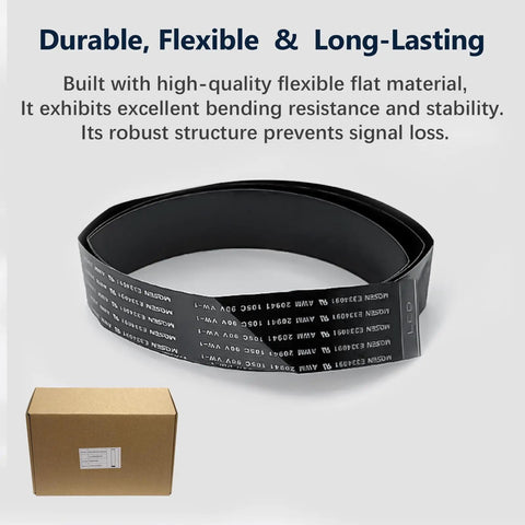 Replacement Touch Screen Ribbon Cable For AD5X AD5M Pro And Adventurer 5M 3D Printer FPC FFC LCD Display Cable, black flexible flat cable