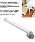 Telescopic Aluminum Table Leg with Anodized Frosted Finish, Adjustable 510-760mm, Foldable shown installed in RV