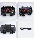 12.3 Inch LCD Dashboard Instrument Panel Upgrade For Nissan GT-R 2008-2015 Plug And Play Digital Cluster Smart Gauges Module Virtual Cockpit Replacement Kit installed front view