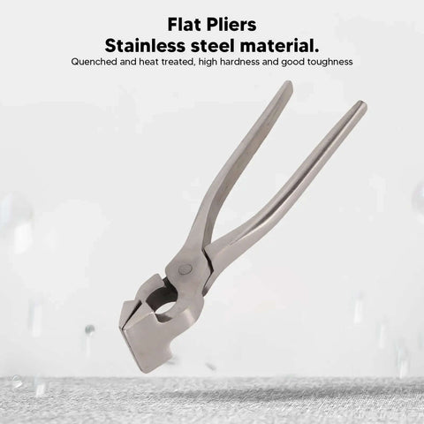 Leather Craft Flattening Pliers Stainless Steel Flat Pliers for Wallets, Handbags, and Belts. Trim Leather Edges with Precision Clamp.
