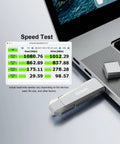 1TB External Portable SSD With Dual Type C And USB A Ports USB 3.2 Gen 2 Up To 1000MB Per Second Snappy Data Transfer Speed Test