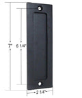 7 Inch Barn Door Finger Pull Set Black Beefy Heavy Duty Invisible Door Handle For Gates Garages Sheds Barn Doors And Pocket Doors