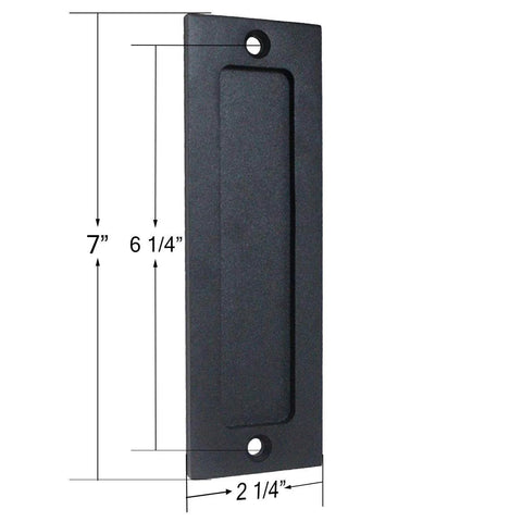 7 Inch Barn Door Finger Pull Set Black Beefy Heavy Duty Invisible Door Handle For Gates Garages Sheds Barn Doors And Pocket Doors