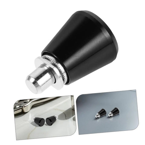 Top Grade 4 Pack Metal Spring Plunger Pins For Industrial Assembly And Machine Units, black and silver metal plunger pin shown.