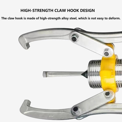 High-strength claw hook on Beefy Hydraulic Gear Puller With Hand Pump, 5 10 15 20 30 50 Ton Options, 2 Or 3 Jaws