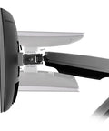 Prime Desktop Real Estate Upgrade Featuring Smooth Gas Spring Articulation for dual monitors with VESA 75 100 mounts.