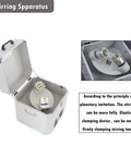 Automatic Solder Paste Mixer For SMT Tin Cream Mixing Dual 500g Capacity 1350 RPM No Defrost Needed with observation window.