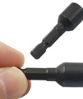 Close-up of Hanger Bolt Driver Set For 5/16-18 Inch Threads Alloy Steel Heavy Duty Double Ended Screw Installer With 1/4 Inch Hex Shank Pro Grade