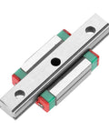 9mm Miniature Linear Rail with Bearing Steel Block for Mini Rail Systems, Ball Retainer Design, 55mm Travel, top view